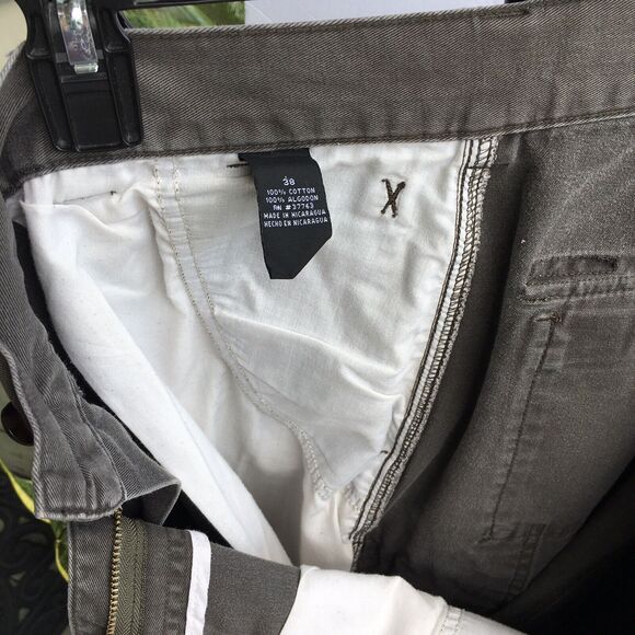 Perry Ellis  Shorts Men 38 Cargo Pockets Cotton Olive Green Work Outdoors Hiking - Picture 7 of 7